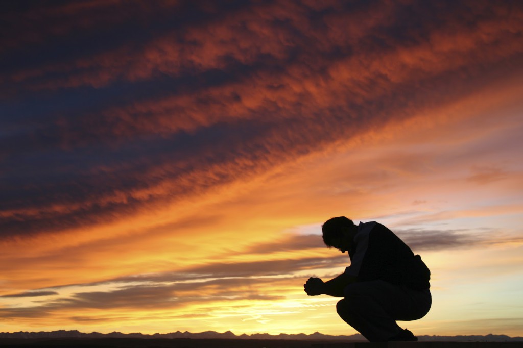prayer_sunset